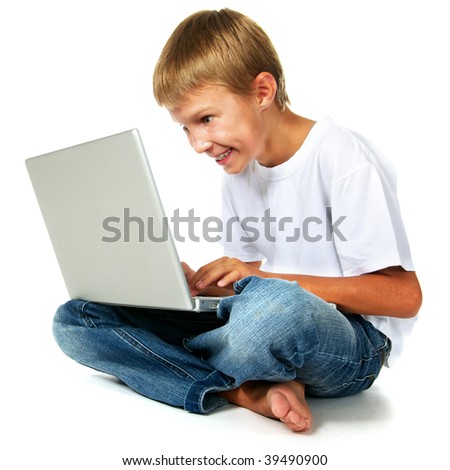 Boy And Computer