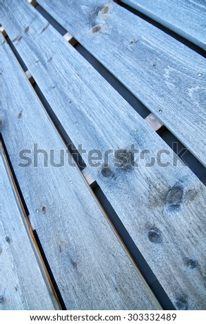 Blue glazed wood paneling