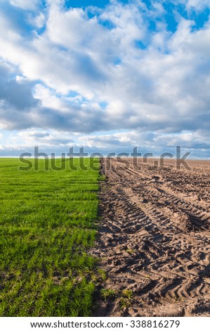 Agricultural area with different land use; Divided country;