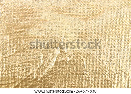 Golden Collection. Abstract golden background - acrylic painting on canvas. Light gold. Backgrounds & textures shop.