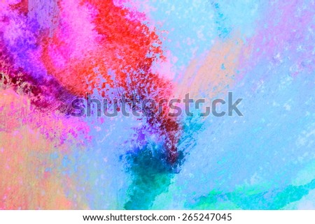 Abstract background - painting. Watercolor and crayons. Colorful dreams 4. Backgrounds & textures shop.