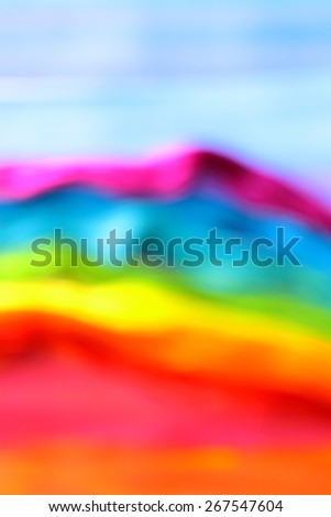 Modern abstract art. Blurry rainbow on the rainbow background. Romantic. Backgrounds & textures shop.