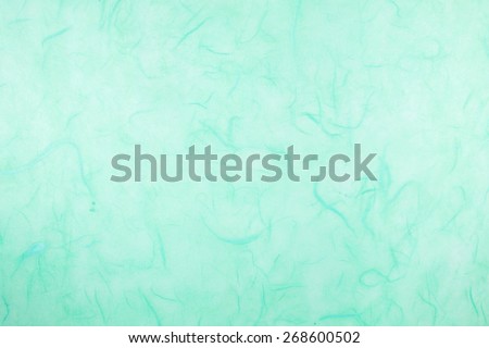 Textured decorative Japanese rice paper. Abstract background. Light turquoise. Backgrounds & textures shop.