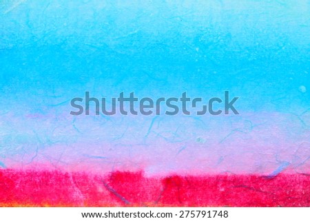 Abstract textured watercolor on rice paper background - holiday set. Sunny beach. Backgrounds & textures shop.