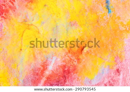Abstract watercolor painting with pearl effect. Impressionism collection. Autumn set. Yellow. Backgrounds & textures shop.