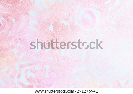 Abstract watercolor roses with pearl effect. Light pink. Backgrounds & textures shop.