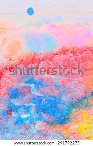 Abstract watercolor painting with pearl effect. Impressionism collection. Autumn set. Pink. Backgrounds & textures shop.