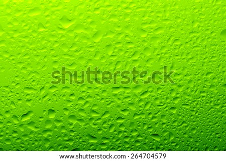Green Water Drop Background