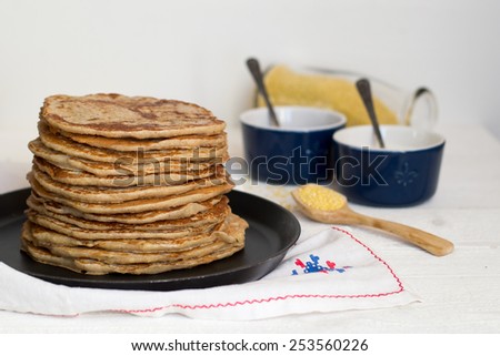 Homemade healthy pancakes