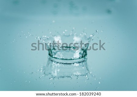 Water splash background