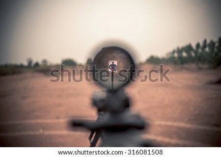 rifle target view