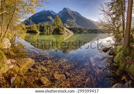 Mountain Mirror\
\
Late afternoon by Austrian mountain lake.