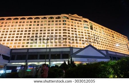 Genting Highland Malaysia - Aug 1, 2015 : Genting Maxim Hotel, most grand hotel in Genting Highland, everyday also have many tourist check in to this hotel.