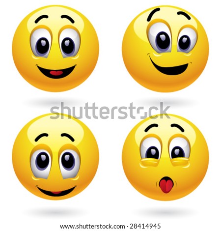 سمايلاااااات ليكم Stock-vector-smiling-balls-28414945