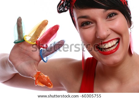 condom is the best protection against disease - stock photo