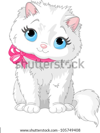 cartoon fluffy cat