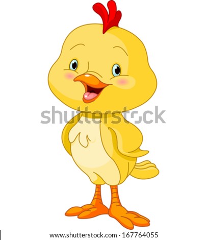 Illustration of cute little chick Illustration of cute little chick
