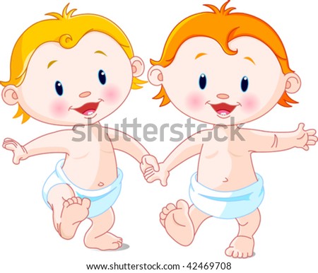Babies Holding Hands