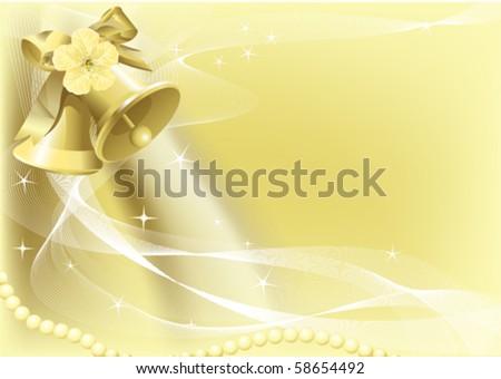 stock vector Illustrations of beautiful Wedding Bell Background