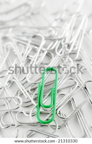 Green Paper Clip