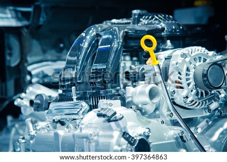 The car engine, engine compartmen, Car Engine background