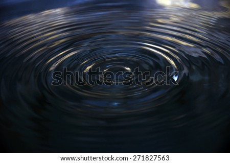 water dark blue wave. soft focus and blur