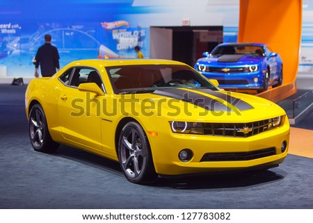 CHICAGO FEBRUARY 8 A 2014 Chevy Camaro SS on display at the Chicago Auto Show media preview February 8 2013 in Chicago Illinois CHICAGO FEBRUARY 8 A 2014 Chevy Camaro SS on display at the Chicago Auto Show media preview February 8 2013 in Chicago Illinois