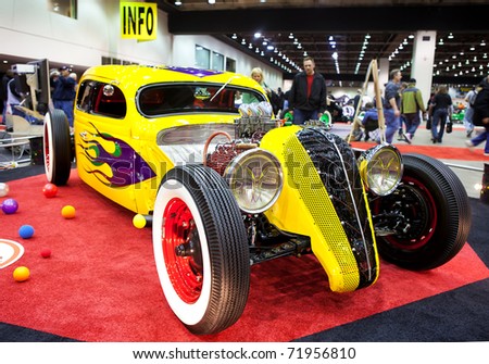 DETROIT - FEB 25: The Looney Tunes hot rod on display at the Autorama Show February 25th, 2011 in Detroit, Michigan.