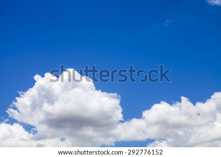 Sky clouds background, Blue sky in good weather days.