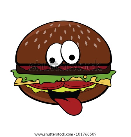 cute cartoon burger