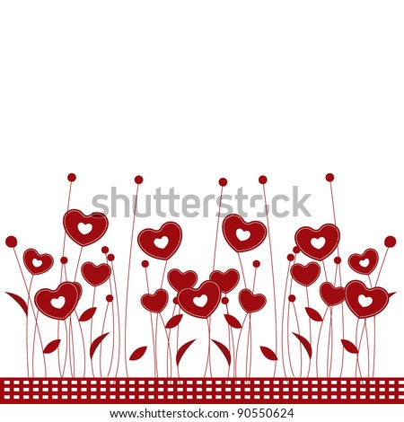 stock vector valentine flower background for romance wedding and 