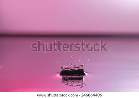water splash purple