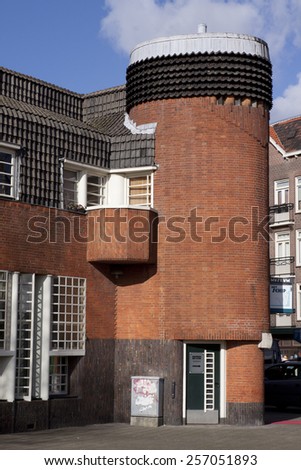 Amsterdam,The Netherlands-march 1,2015: Ship Museum is a museum in Amsterdam. The museum is dedicated to the Amsterdam School. The building is considered a leading example of this architectural style.