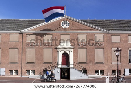Amsterdam,The Netherlands-march 7,2015: Hermitage Amserdam museum is a annexe of the russian museum in saint Petersburg. the exhibitions vary from modern art to old art.