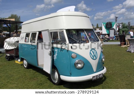 Amsterdam,netherlands-may 17, 2015: volkswagen t1 ice cream van