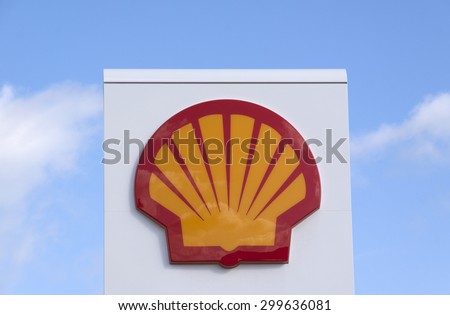 Amsterdam,Netherlands-july 23, 2015: Royal Dutch Shell is an energy company active in the whole chain from the exploration of energy sources