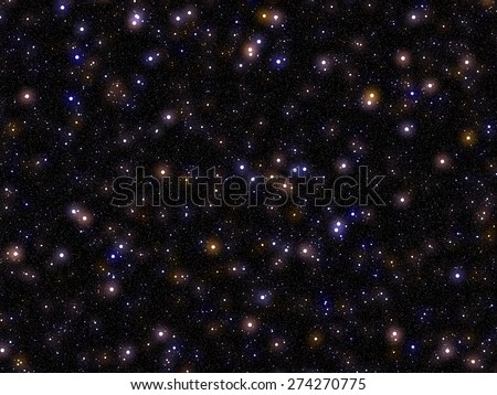 Milky Way-like Background - Digital Rendering