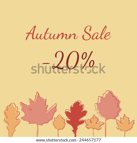 Fall sale banner