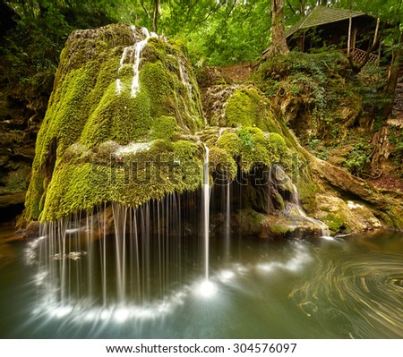 Bigar Waterfall Landscape in Romania