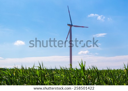 Wind turbine - renewable energy source in Germany