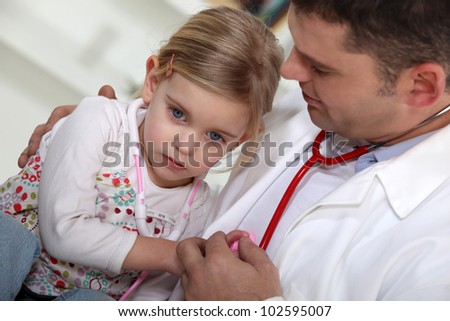 Little getting having check-up