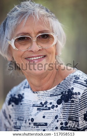 Portrait of elderly person