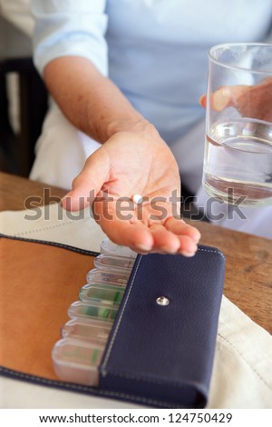 Person taking medication