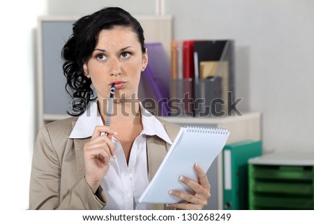 Confused office worker