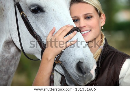 Woman and horse