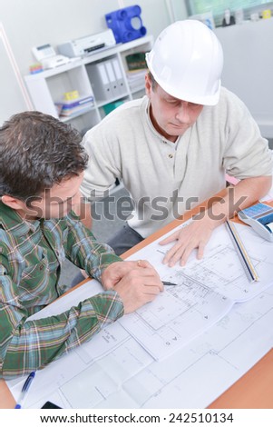 Going over plans together
