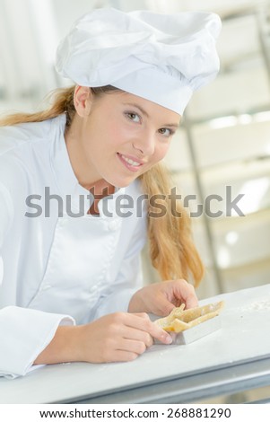 Young patisserie chef