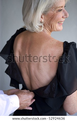 Man Closing An Old Woman Dress Stock Photo 52924636 : Shutterstock