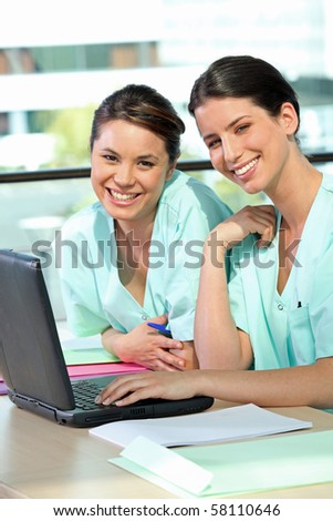 Smiling nurses