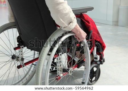Cripple in wheelchair